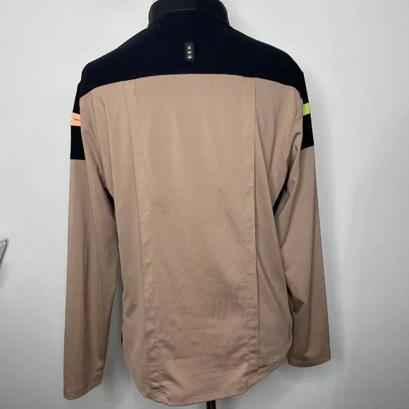 Jamie Sadock Black/Tan Full Zip Stretch Golf Athletic Jacket Women's Size M - Picture 5 of 13
